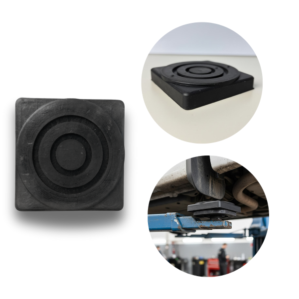 Sapata Coxim OctógonoBorracha Elevador Auto 110x130x25 mm