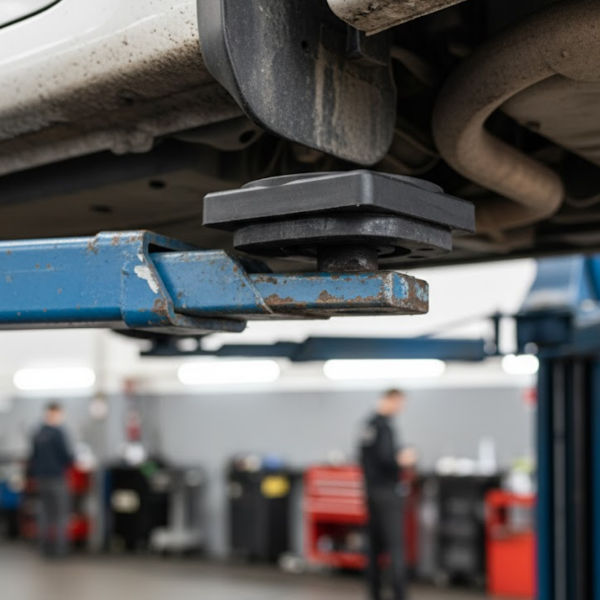 Sapata Coxim OctógonoBorracha Elevador Auto 110x130x25 mm