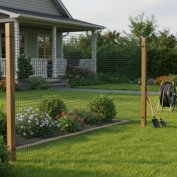 Tela Metal Revestida Verde Jardim Gaiola Cerca 38mm 1mtx1mt