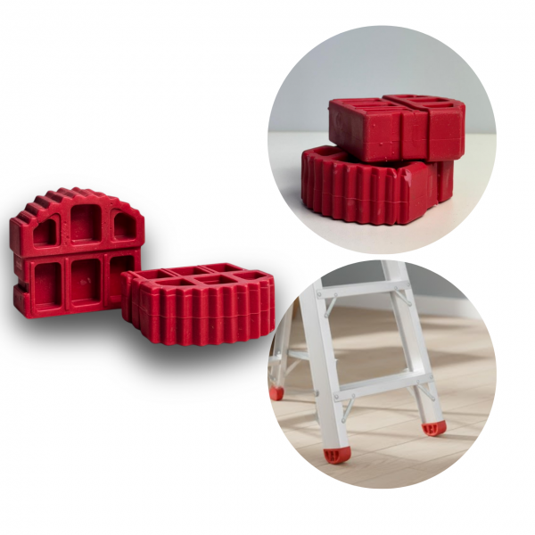 Pé Ponteira Pezinho Sapata Internos Para Escada de Aluminio