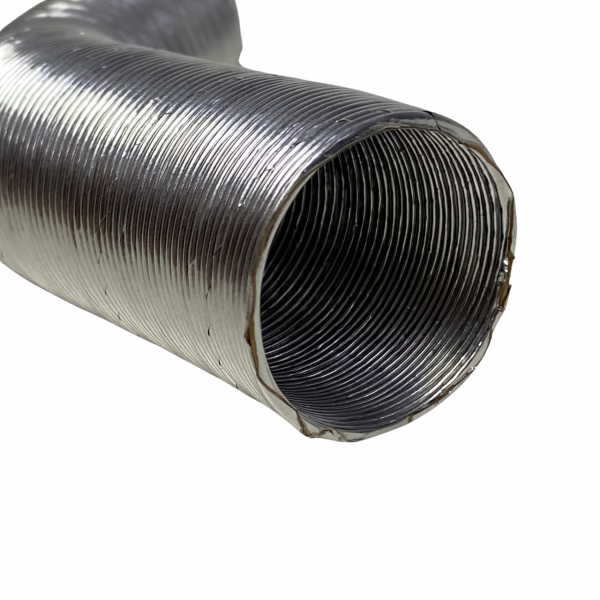 Duto Alumínio Proteção Térmica Mangueira Automotiv 28mm 75cm